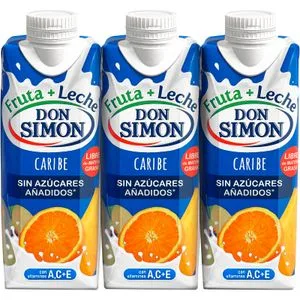 Zumo de Frutas y Leche Caribe S/azúcar P-3 330 Ml
