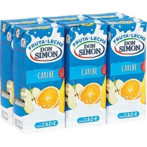 Zumo de Frutas y Leche Sabor Caribe P-6 6 X 200 Ml