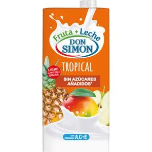 Zumo de Frutas y Leche Sabor Tropical Zero 1 L