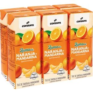 Zumo Naranja-mandarina Concentrado Pack de 6 6 X 0,2 L