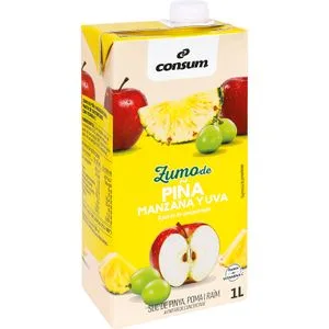 Zumo Piña,uva, Manzana Concentrado Brik 1 L