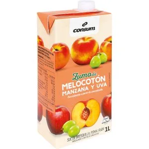 Zumo Uva,melocotón y Manzana Brik 1 L